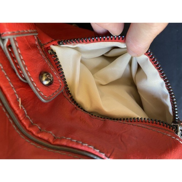 Red Handbag Nine West Faux Leather Shoulder Bag - Picture 7 of 12